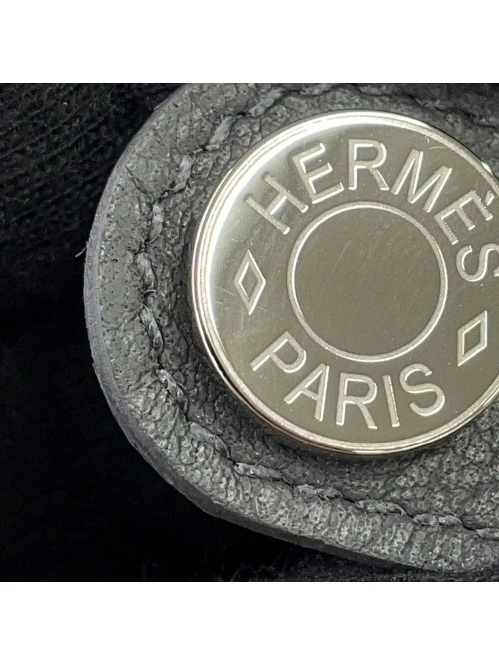 Hermes Card Slot Grimisty Silver Ever Color Business M